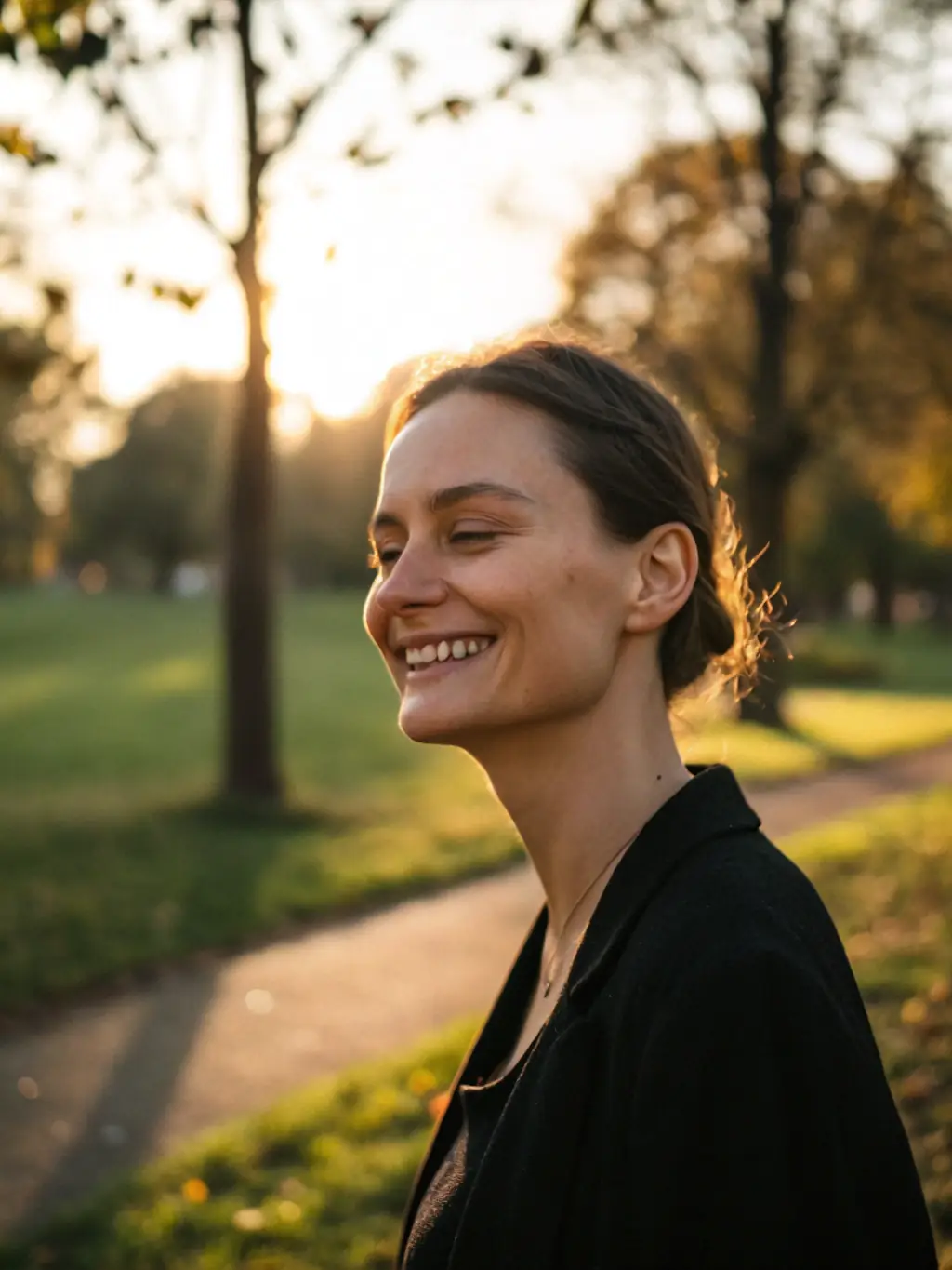 A person with glowing, healthy skin smiling confidently, representing the positive impact of using Heavens' Scent soaps regularly.