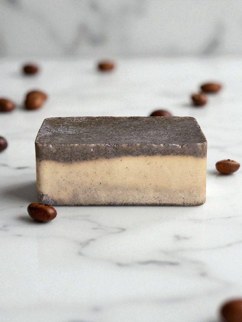 ☕ Coffee & Vanilla with Shea Butter Exfoliating Soap - Image 2
