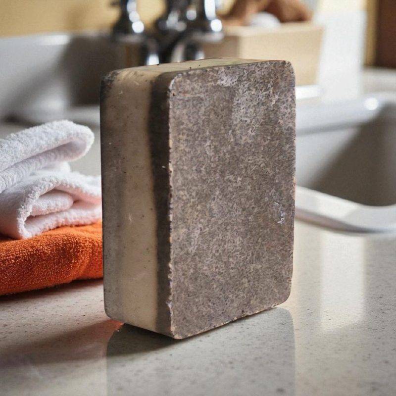 ☕ Coffee & Vanilla with Shea Butter Exfoliating Soap - Image 5