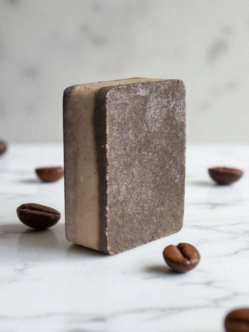 ☕ Coffee & Vanilla with Shea Butter Exfoliating Soap - Image 3