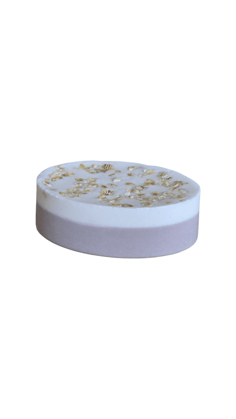 🥥🌸 Coconut Vanilla Donkey Milk Soap with Oatmeal - Image 3