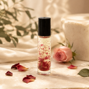 Rose petal oil roller